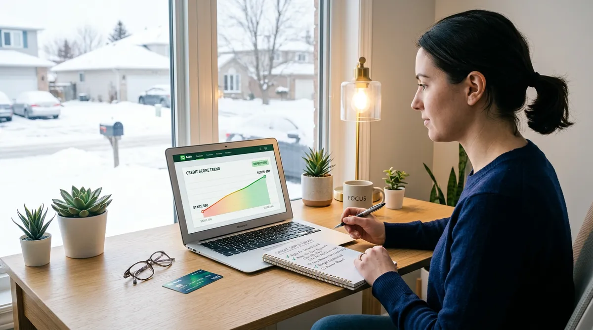 improving credit score before applying for a mortgage in Canada step by step