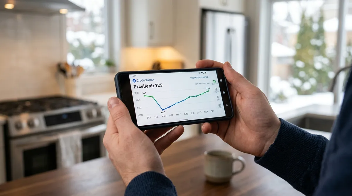 Credit Karma Canada app showing credit utilization impact on credit score in Canada