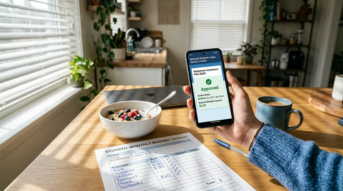 Repayment Assistance Plan RAP approved for Canadian student loan with zero dollar payment